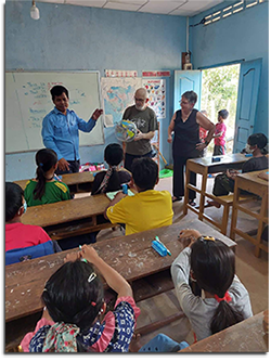 Barbara Seagram visits Cambodia School